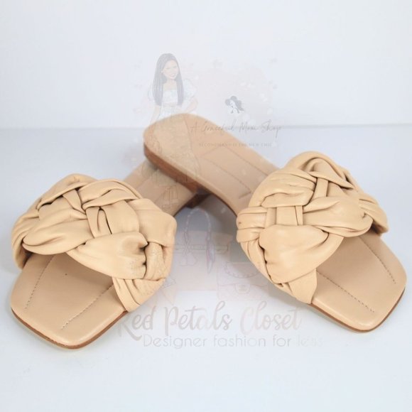 Marc Fisher Ltd. Women's Miyuki Woven Slide Sandals Light Pink Size 5 - Picture 1 of 12